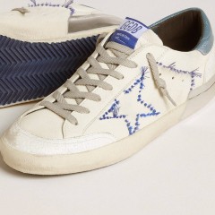 Golden Goose Men's Super-Star LTD In Nappa With Embroidered Star And Leather Heel Tab