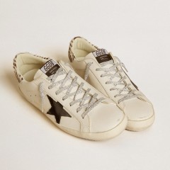 Golden Goose Men's Super-Star LTD With Suede Star And Pony Skin Heel Tab