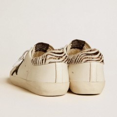 Golden Goose Men's Super-Star LTD With Suede Star And Pony Skin Heel Tab