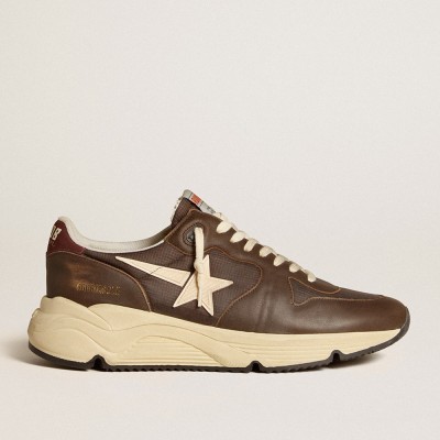 Golden Goose Running Sole In Nylon And Leather With TPU Star And Nubuck Heel Tab