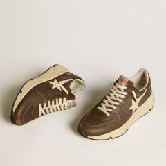 Golden Goose Running Sole In Nylon And Leather With TPU Star And Nubuck Heel Tab