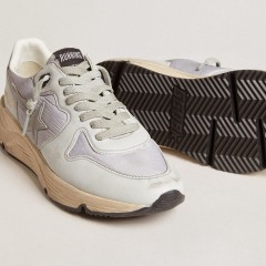 Golden Goose Running Sole In Nylon And Nappa With Rubber Star And Leather Heel Tab