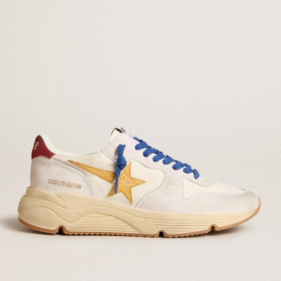 Golden Goose Running Sole LTD In Nappa With Leather Star And Suede Heel Tab