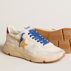 Golden Goose Running Sole LTD In Nappa With Leather Star And Suede Heel Tab