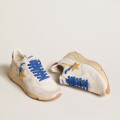 Golden Goose Running Sole LTD In Nappa With Leather Star And Suede Heel Tab