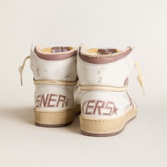 Golden Goose Sky-Star In White Leather With Pink Leather Star