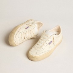 Golden Goose Soul Star In White Nappa Leather With White Leather Star