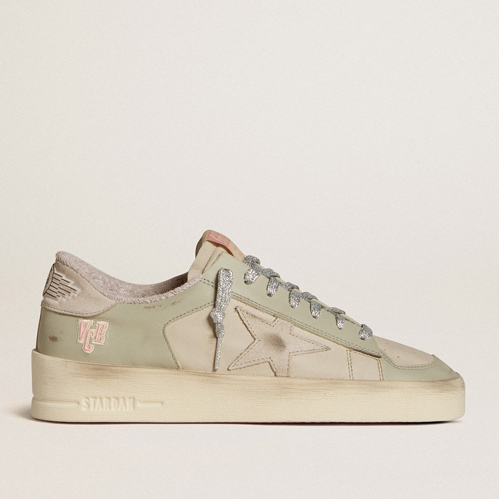 Golden Goose Stardan In Nappa And Leather With Suede Star And Heel Tab