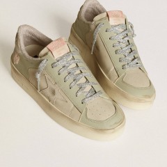 Golden Goose Stardan In Nappa And Leather With Suede Star And Heel Tab