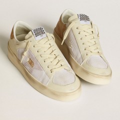 Golden Goose Stardan LTD With Beige Leather Star And Crocodile Beige Leather Heel Tab