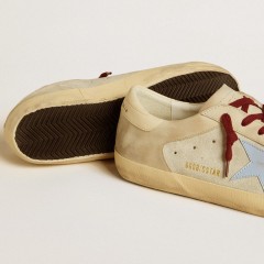 Golden Goose Super-Star In Suede And Nubuck With Leather Star And Heel Tab