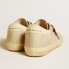 Golden Goose Super-Star In Suede And Nubuck With Leather Star And Heel Tab