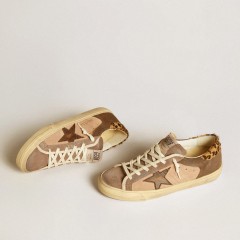 Golden Goose Super-Star In Suede With Leather Star And Pony Skin Heel Tab