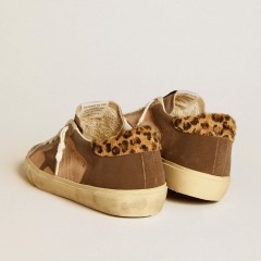 Golden Goose Super-Star In Suede With Leather Star And Pony Skin Heel Tab