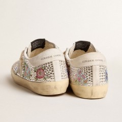 Golden Goose Super-Star LTD In Swarovski Crystals With Suede Star And Heel Tab