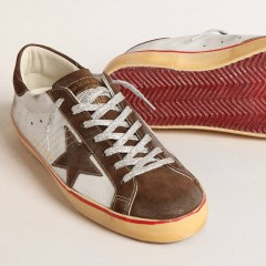 Golden Goose Super-Star LTD With Brown Suede Star And Heel Tab