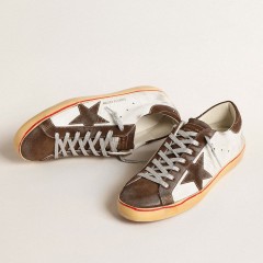 Golden Goose Super-Star LTD With Brown Suede Star And Heel Tab