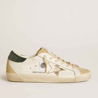 Golden Goose Super-Star LTD With Leather Star And Swarovski Crystal Heel Tab