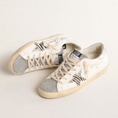 Golden Goose Super-Star LTD With Silver Swarovski Crystal Tongue