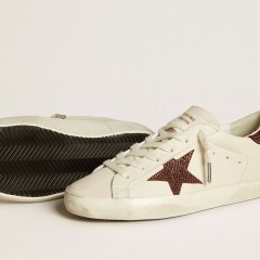 Golden Goose Super-Star LTD With Suede Star And Heel Tab With Swarovski Crystals