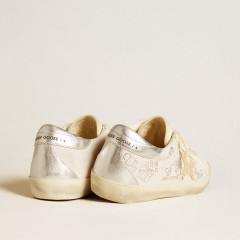 Golden Goose Super-Star LTD With Swarovski Crystals And Smoke Gray Leather Star