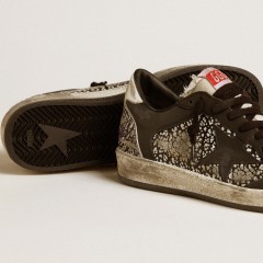 Golden Goose Women's Ball Star In Elephant-print Leather With Black Leather Star