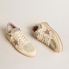 Golden Goose Women's Ball Star In Nappa Leather With Mauve TPU Star And Leather Heel Tab