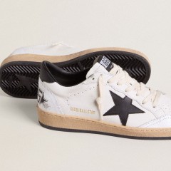 Golden Goose Women's Ball Star In Nappa With Black Star And Black Heel Tab