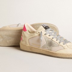 Golden Goose Women's Ball Star LTD In Nappa Leather And Mesh With Suede Star And Leather Heel Tab