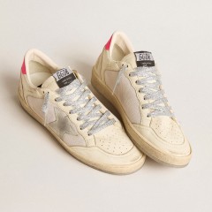 Golden Goose Women's Ball Star LTD In Nappa Leather And Mesh With Suede Star And Leather Heel Tab