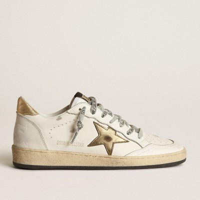 Golden Goose Women's Ball Star With Gold Star And Heel Tab