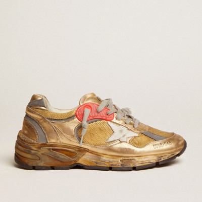 Golden Goose Women's Dad-Star Gold With White Star