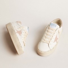 Golden Goose Women's Hi Star LTD With Old Rose Suede Star And Heel Tab With Pearls