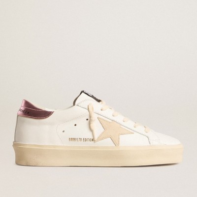 Golden Goose Women's Hi Star LTD With Pearl Suede Star And Metallic Leather Heel Tab