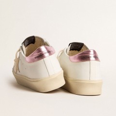 Golden Goose Women's Hi Star LTD With Pearl Suede Star And Metallic Leather Heel Tab