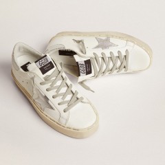 Golden Goose Women's Hi Star With Star And Metallic Silver Heel