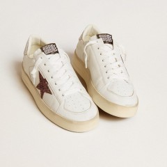 Golden Goose Women's Stardan In Nappa With Glitter Star And Metallic Leather Heel Tab