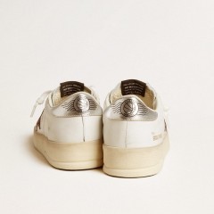 Golden Goose Women's Stardan In Nappa With Glitter Star And Metallic Leather Heel Tab