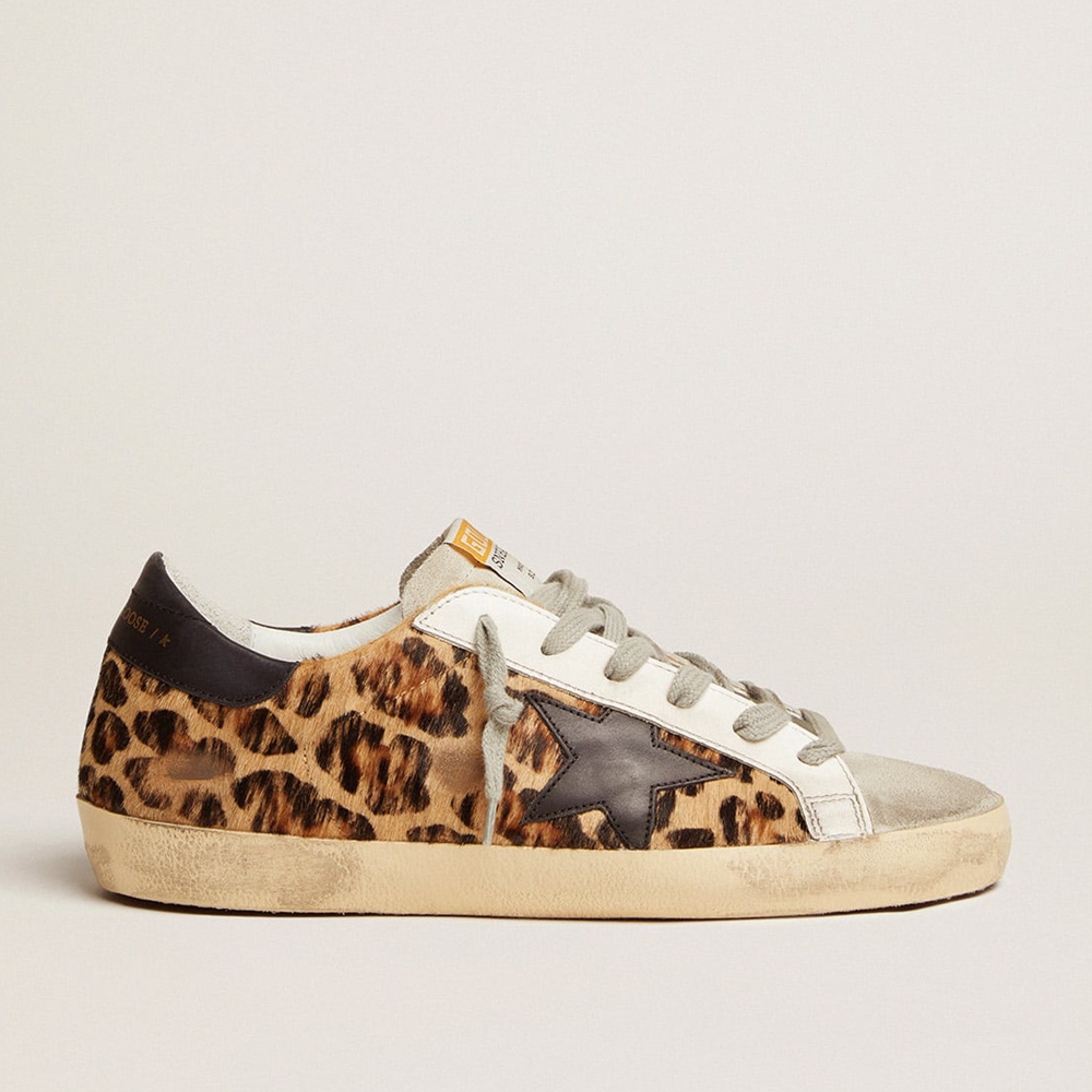 Golden Goose Women's Super-Star In Leopard Print Leather