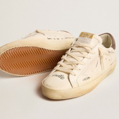 Golden Goose Women's Super-Star In Nappa Leather With Perforated Star And Suede Heel Tab