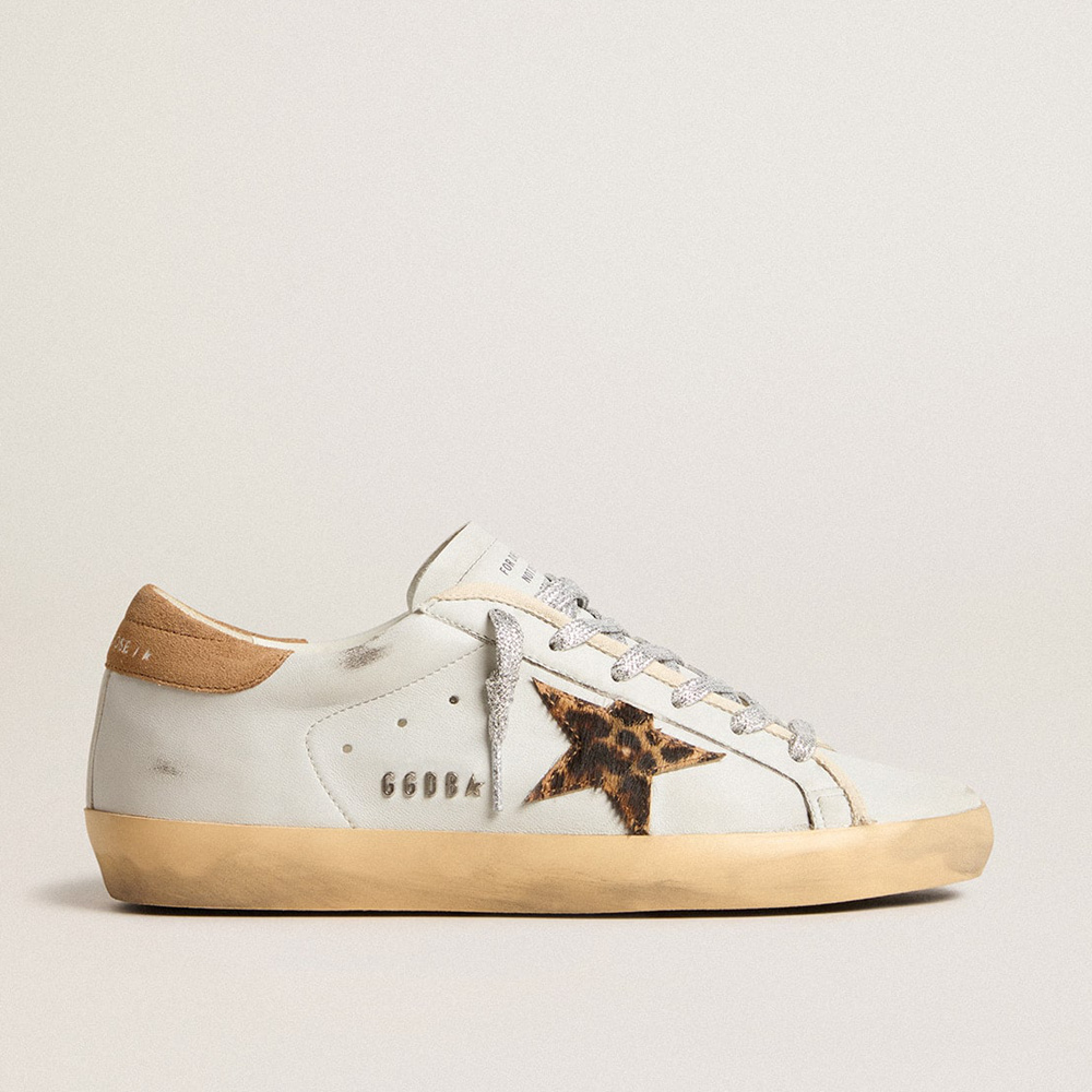 Golden Goose Women's Super-Star In Nappa Leather With Pony Skin Star And Suede Heel Tab