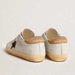 Golden Goose Women's Super-Star In Nappa Leather With Pony Skin Star And Suede Heel Tab