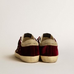 Golden Goose Women's Super-Star LTD In Velvet With Pony Skin Star And Glitter Tongue