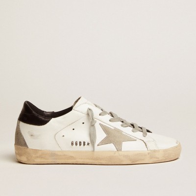 Golden Goose Women's Super-Star With Black Heel Tab And Metal Stud Lettering