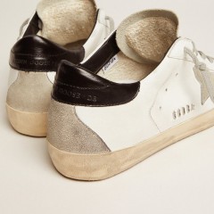 Golden Goose Women's Super-Star With Black Heel Tab And Metal Stud Lettering