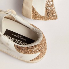 Golden Goose Women's Super-Star With Silver Leather Star And Snake Print