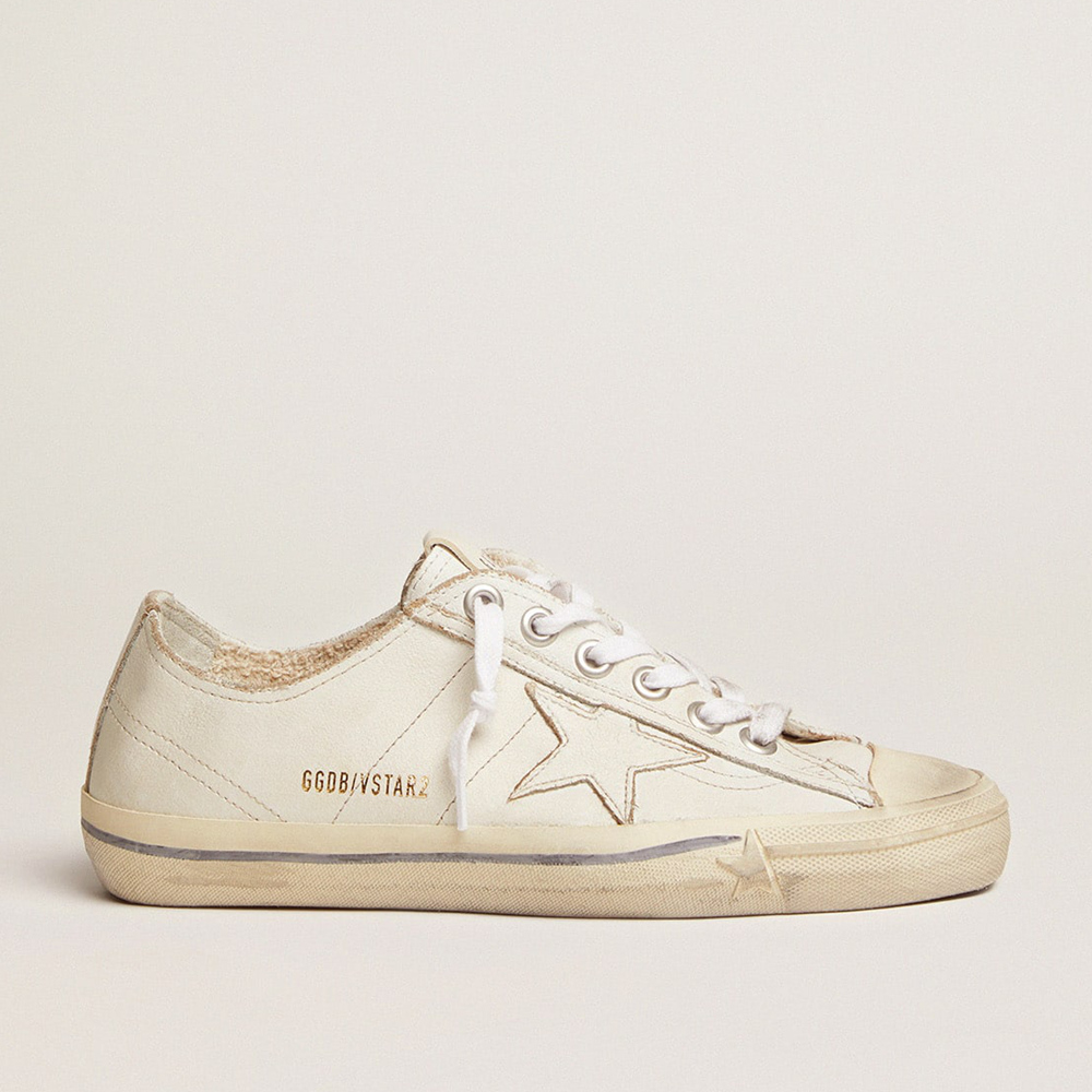 Golden Goose Women's V-Star In Vintage Effect Leather