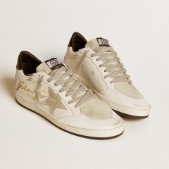 Golden Goose Women's Ball Star LTD With Suede Star And Textured Leather Heel Tab