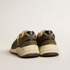 Golden Goose Women's Dad-Star In Suede And Mesh With Black Leather Star And Heel Tab