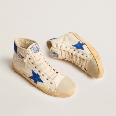 Golden Goose Women's Francy Penstar LAB In Nappa Leather With Blue Star And Nylon Heel Tab